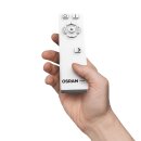 Osram LED Deckenleuchte Silara Tray Sparkle rund Ø70cm 60W 3300lm CCT 2700K - 6500K mit Fernbedienung