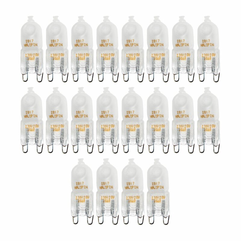 20 x Osram Halogen Stiftsockellampe 40W G9 MATT 230V für Backofen FS1