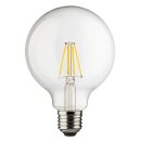 LED Filament Leuchtmittel G95 Globe 8W = 75W E27 klar...