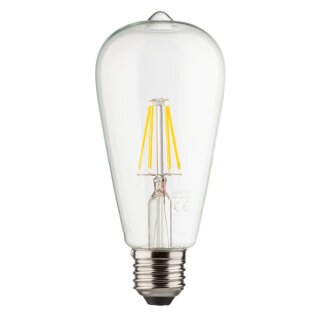 LED Filament Leuchtmittel ST64 Edison 7,5W = 60W E27 klar 806lm warmweiß 2700K Ra>90 DIMMBAR