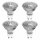 4 x Tesco Halogen Reflektor 50W GU10 240V warmweiß 2700K dimmbar 2000h 35°