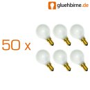 50 x Glühbirne Tropfen 7W E14 MATT Glühlampe 7...