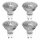 4 x Tesco Halogen Reflektor 20W GU10 220-240V warmweiß 2700K dimmbar 2000h 35°