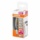 4 x Osram LED Filament Leuchtmittel Kerze 5W = 40W E14 klar 470lm Relax & Active per Lichtschalter warmweiß & kaltweiß