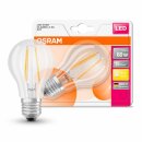 6 x Osram LED Filament Leuchtmittel Birnenform 6W = 60W...