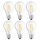 6 x Osram LED Filament Leuchtmittel Birnenform 6W = 60W E27 klar warmweiß 2700K