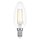 LED Filament Leuchtmittel Kerze 2,5W = 25W E14 klar warmweiß 2700K Ra>90