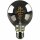 LED Spiral Filament Leuchtmittel G95 Globe 5W = 16W E27 Rauchglas 150lm extra warmweiß 1800K