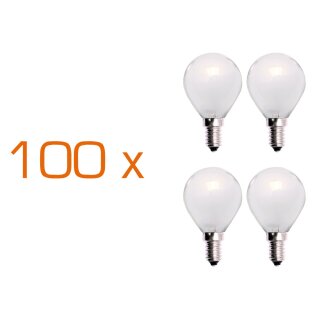 100 x Glühbirne Tropfen 60W E14 MATT Glühlampe 60 Watt Glühbirnen Glühlampen