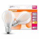Osram LED Filament Leuchtmittel Birnenform 7,5W = 75W E27 Matt 1055lm FS warmweiß 2700K