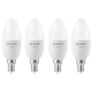 4 x Ledvance Smart+ LED Parathom Kerze 6W = 40W E14 matt...