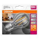 6 x Osram LED Filament Leuchtmittel Birnenform A60 4,5W = 40W E27 GlowDim warmweiß 2200K-2700K DIMMBAR