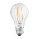 4 x Osram LED Filament Leuchtmittel Birnenform A60 7W = 60W E27 klar 806lm FS Relax & Active per Lichtschalter warmweiß & kaltweiß