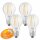 4 x Osram LED Filament Leuchtmittel Birnenform A60 7W = 60W E27 klar 806lm FS Relax & Active per Lichtschalter warmweiß & kaltweiß