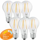 6 x Osram LED Filament Leuchtmittel Birnenform A60 7W =...