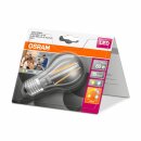 6 x Osram LED Filament Leuchtmittel Birnenform A60 7W = 60W E27 klar 806lm Relax & Active per Lichtschalter warmweiß & kaltweiß