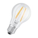 6 x Osram LED Filament Leuchtmittel Birnenform A60 4W = 40W E27 klar 470lm neutralweiß 4000K Tageslichtsensor