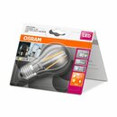 6 x Osram LED Filament Leuchtmittel Birnenform A60 4W = 40W E27 klar 470lm neutralweiß 4000K Tageslichtsensor