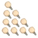 10 x Dura Tropfen Glühbirne 40W E14 Terracotta Cappuccino Glühlampe Glühbirnen 40 Watt Softone Flame