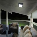 2 x Smartwares LED Außenleuchte Hausnummernleuchte Grau IP44 7W 630lm Neutralweiß 4000K