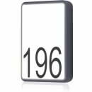 2 x Smartwares LED Außenleuchte Hausnummernleuchte Grau IP44 7W 630lm Neutralweiß 4000K
