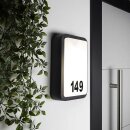 2 x Smartwares LED Außenleuchte Hausnummernleuchte Grau IP44 7W 630lm Neutralweiß 4000K
