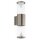 Eglo LED Außenleuchte Wandlampe Penalva Silber IP44 2 x 3,7W 560lm warmweiß 3000K Up&Down