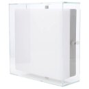 Eglo LED Außenwand- & deckenleuchte Silber/Klar 25x25cm IP44 8,2W 820lm warmweiß 3000K