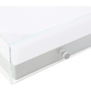 Eglo LED Außenwand- & deckenleuchte Silber/Klar 25x25cm IP44 8,2W 820lm warmweiß 3000K