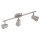 Eglo LED Deckenleuchte Strahler Travale 2 Nickel matt 3 x 3,3W GU10 720lm warmweiß 3000K schwenkbar