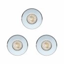 3 x Eglo LED Einbaustrahler Badleuchte Igoa Set Chrom IP44 3 x 3,3W GU10 720lm Warmweiß 3000K 38°