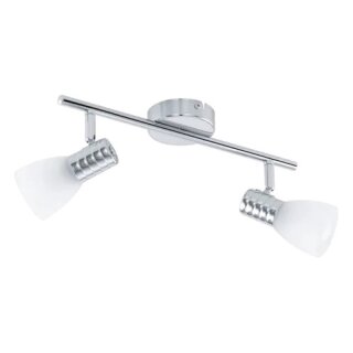 Eglo LED Wand- & Deckenstrahler Prince 3 Chrom 2 x 4W E14 640lm warmweiß 3000K schwenkbar