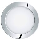 Eglo LED Einbauleuchte Badleuchte Style Fueva 1 Chrom rund Ø17cm IP44 10,9W 1200lm Warmweiß 3000K