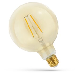 Spectrum LED Smart Filament Globe G125 5,5W = 44W E27 Gold gelüstert 550lm 1700K-2700K DIMMBAR Google & Alexa WiFi