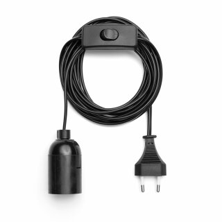 Lampenfassung max. 40W E14 Weiß 3,5m Kabel mit Stecker & Schalter