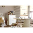 Schöner Wohnen 8201 Raffrollo Cordoba 60cm x 190cm Faltrollo Jalousie ecru und beige gewebt PX001