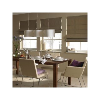 Schöner Wohnen 8203 Raffrollo Garanda 60cm x 190cm Faltrollo Jalousie beige schwarz gewebt PX001
