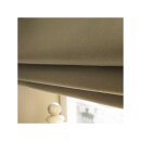 Schöner Wohnen 8203 Raffrollo Garanda 60cm x 190cm Faltrollo Jalousie beige schwarz gewebt PX001