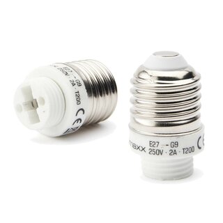 Lampenfassung E27 auf G9 Adapter für gängige Leuchtmittel