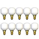 10 x Dura Tropfen Glühbirne 60W E14 opal weiß Glühlampe Glühbirnen 60 Watt Softone