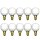 10 x Dura Tropfen Glühbirne 60W E14 opal weiß Glühlampe Glühbirnen 60 Watt Softone