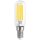 6 x LED Filament Leuchtmittel Röhre T25 7W = 60W E14 klar 806lm warmweiß 2700K