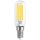 10 x LED Filament Leuchtmittel Röhre T25 7W = 60W E14 klar 806lm warmweiß 2700K
