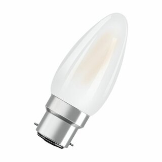 Osram LED Filament Leuchtmittel Parathom Kerzenform 4,5W = 40W B22d matt 470lm warmweiß 2700K Blister DIMMBAR