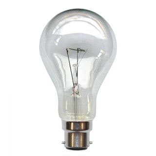 Bellight Glühbirne A70 200W B22 klar Glühlampe 200 Watt warmweiß dimmbar