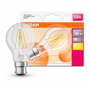 Osram LED Filament Leuchtmittel Star Classic Birne A60 7W = 60W B22d klar 806lm warmweiß 2700K