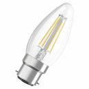 Osram LED Filament Leuchtmittel Kerze 4W = 40W B22d klar 470lm 827 warmweiß 2700K