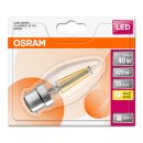 Osram LED Filament Leuchtmittel Kerze 4W = 40W B22d klar 470lm 827 warmweiß 2700K