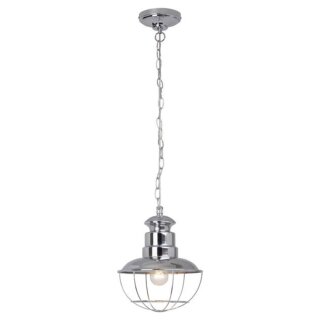 Brilliant Pendelleuchte Martu Chrom 95cm max. 60W E27 ohne Leuchtmittel kürzbar