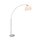 Brilliant Bogenstehleuchte Vessa Chrom/Weiß 1,7m max. 60W E27 ohne Leuchtmittel inkl. Fußschalter
